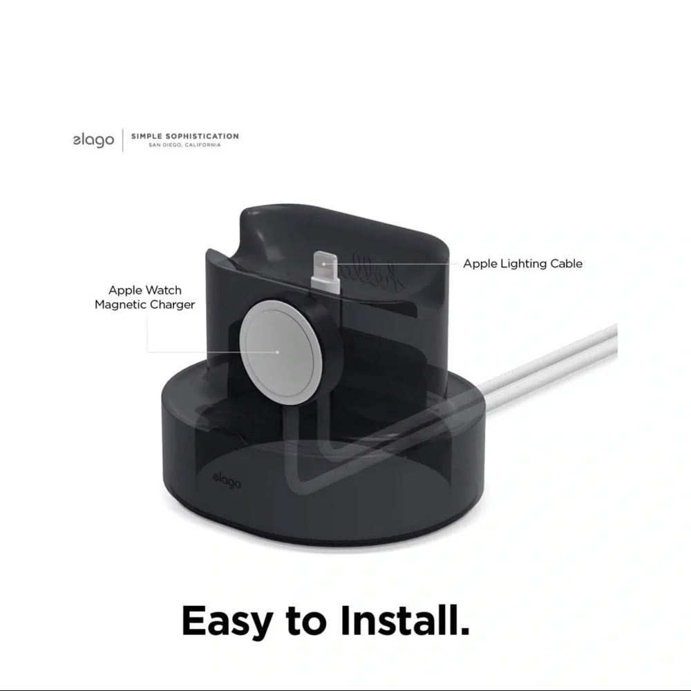 Elago 2 in 1 Charging Stand Set of Two in Black